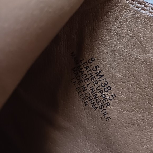 Lucky Brand Brown Leather  Western Style Stacked Heel Ankle Booties Size 8.5 - Picture 13 of 15